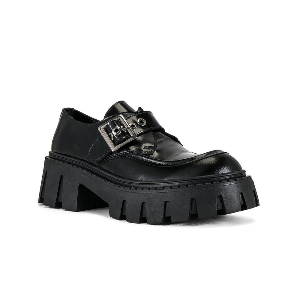 Steve Madden Black Chunky Loafers Size 7
